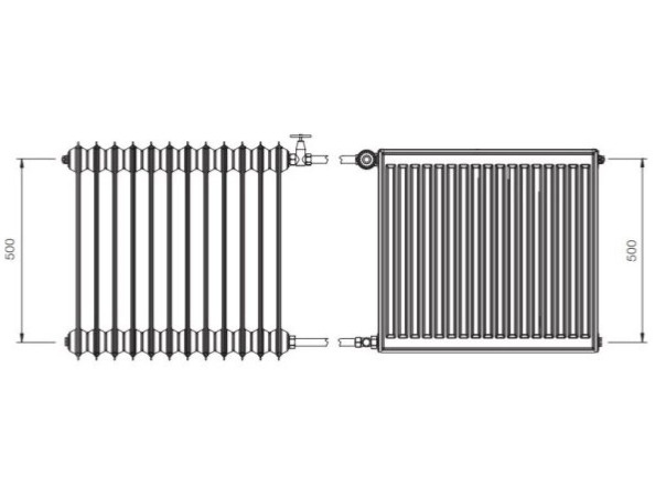 Radiátor KORADO R22 554x1000