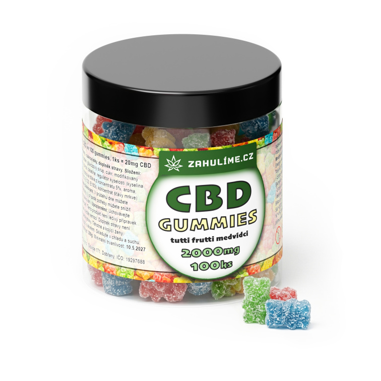 CBD Tutti Frutti Medvídci 200ks (4000mg)