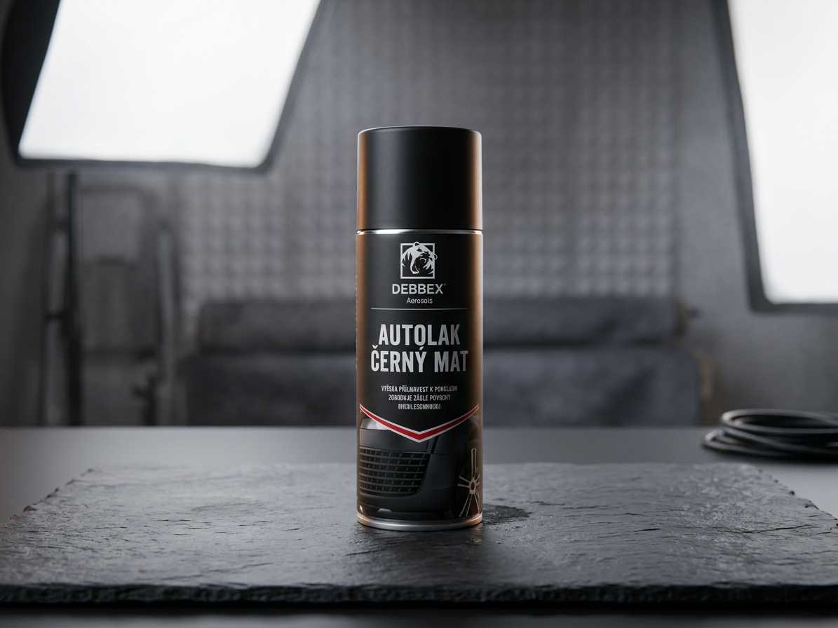 Autolak černý mat 400 ml