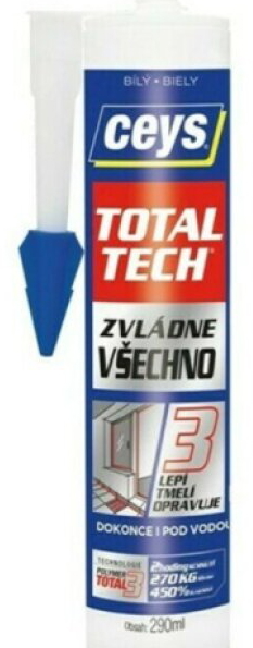 Tmel lepicí Ceys TOTAL TECH Express bílý 290 ml