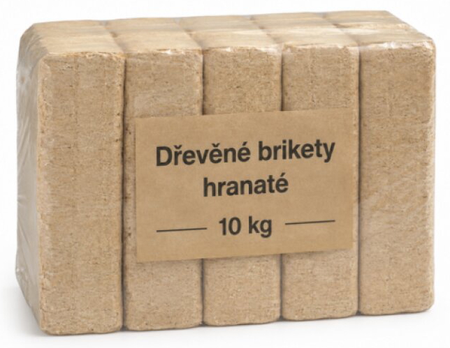 Brikety dřevěné hranaté 10 kg