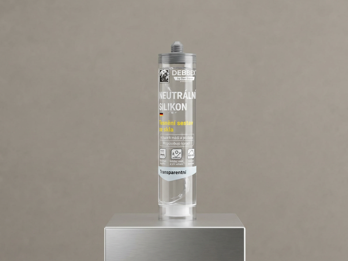 Silikon neutrální Den Braven transparent 280 ml