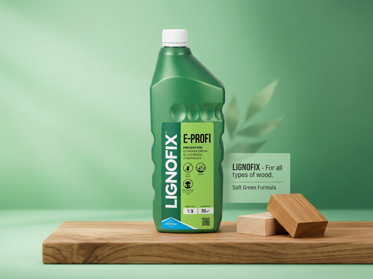 Ochrana dřeva Lignofix E-Profi zelený 1 kg