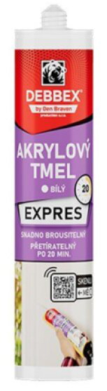 Tmel akrylový Den Braven EXPRES bílý 280 ml