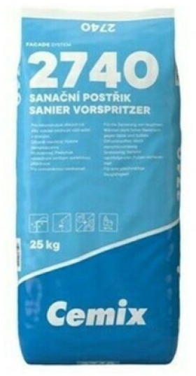 Postřik sanační Cemix 2740 – 25 kg