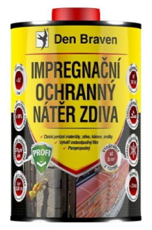 Impregnační a ochranný nátěr zdiva PROFI 1 l