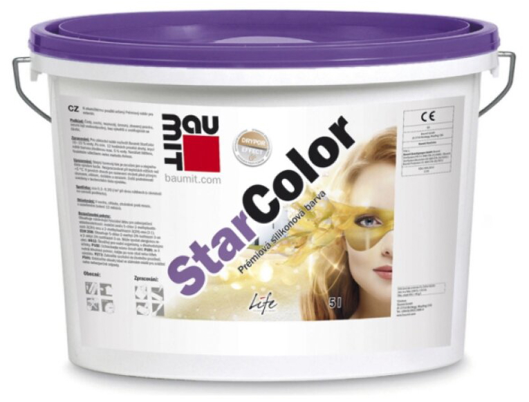 Barva fasádní silikonová Baumit StarColor – 5l