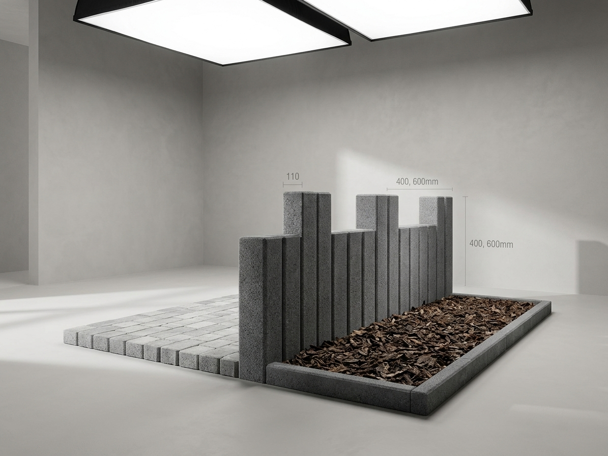 Palisáda betonová BEST PREMIUM antracit 110×110×600 mm