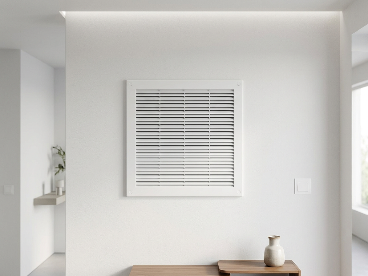 Mřížka větrací se síťovinou 200x200mm bílá