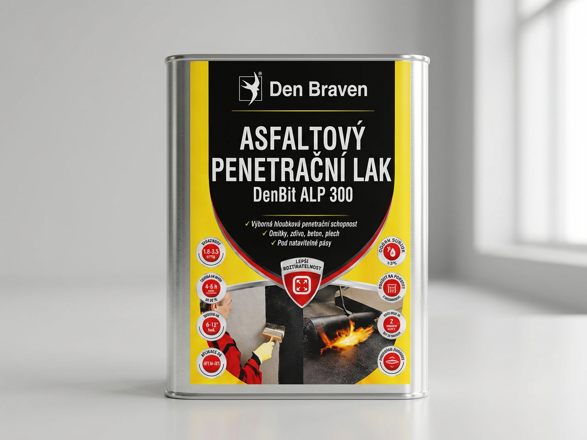 Asfaltový penetrační lak DenBit ALP 300 – 9 kg
