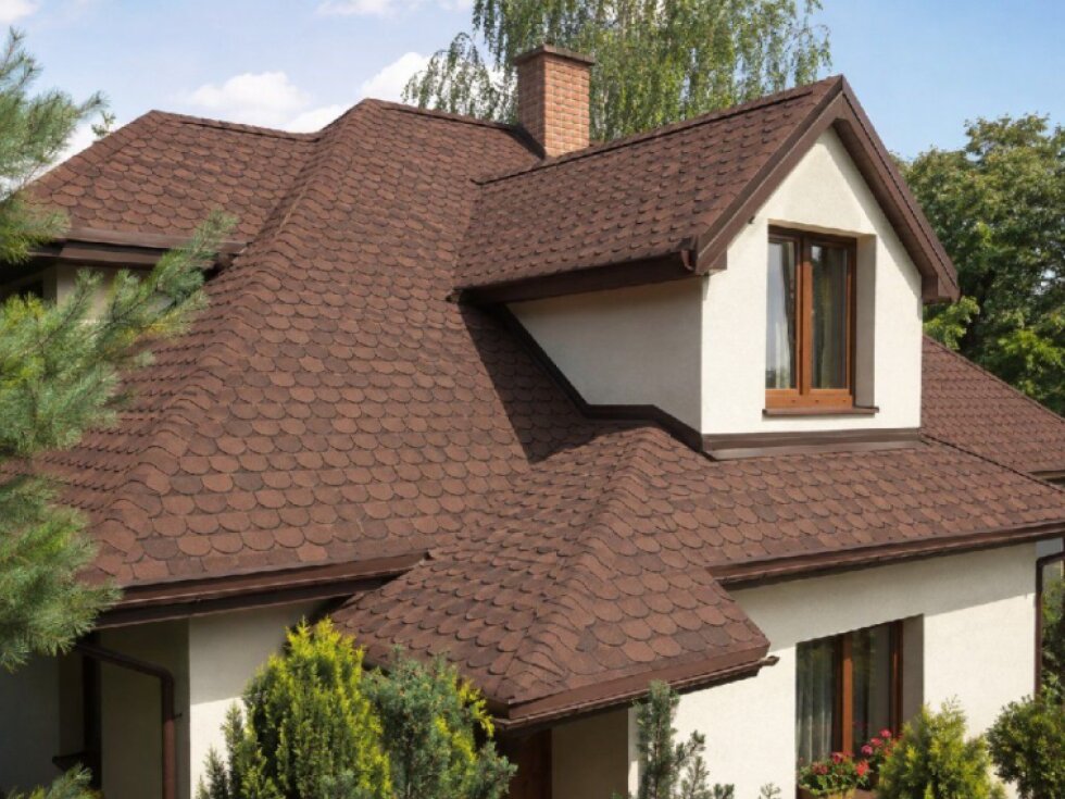 Šindel asfaltový IKO Superglass Biber 10 (podvojná hnědá/3,0m2)