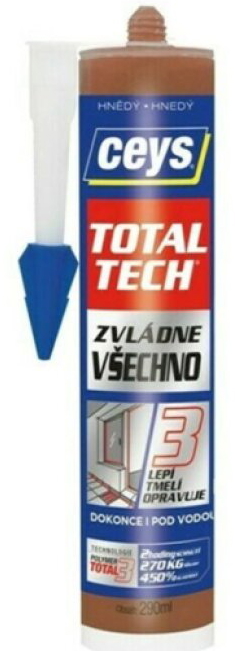 Tmel lepicí Ceys TOTAL TECH Express hnědý 290 ml