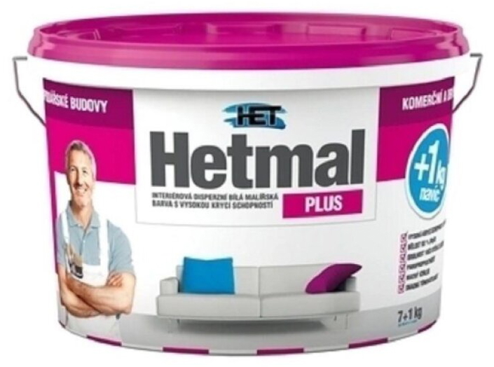 Malba interiérová HET Hetmal Plus bílá 7+1 kg