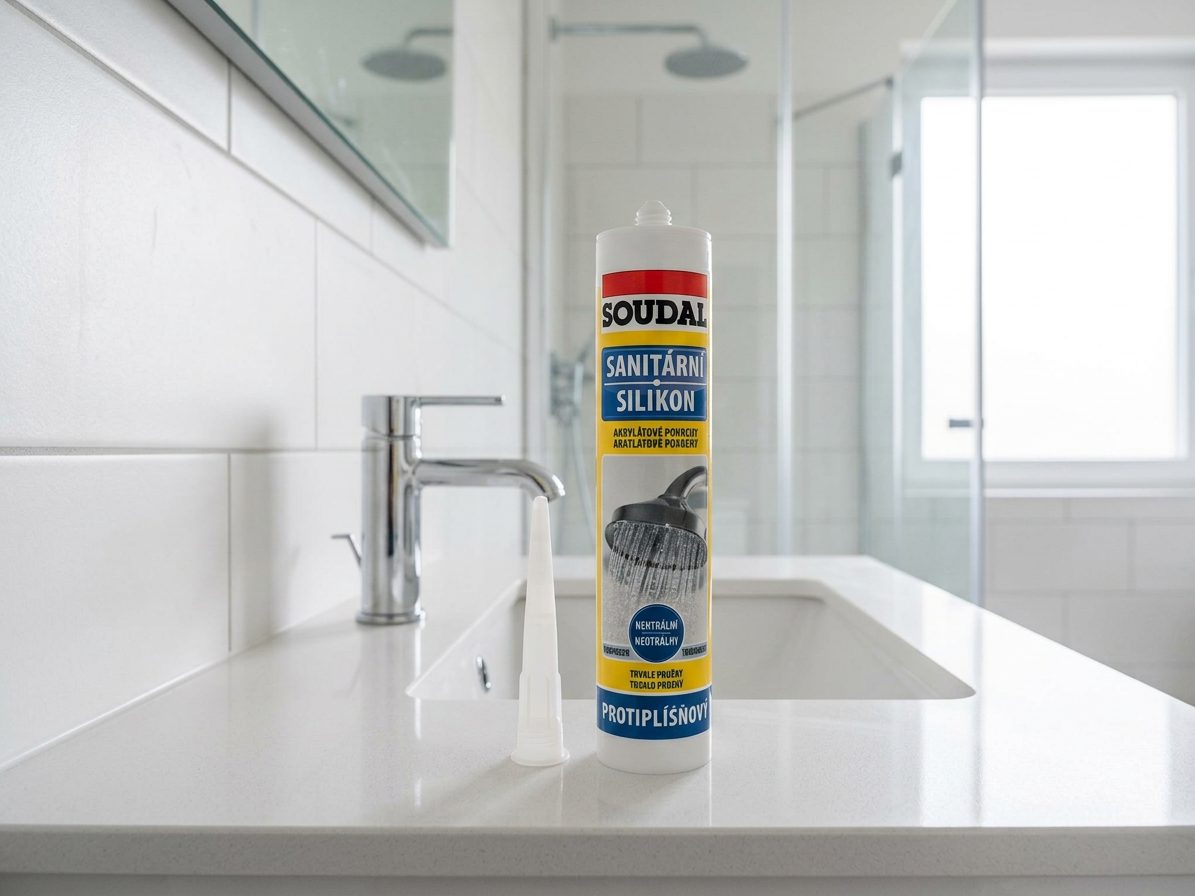 Silikon neutrální sanitární +S Soudal bílý 280 ml