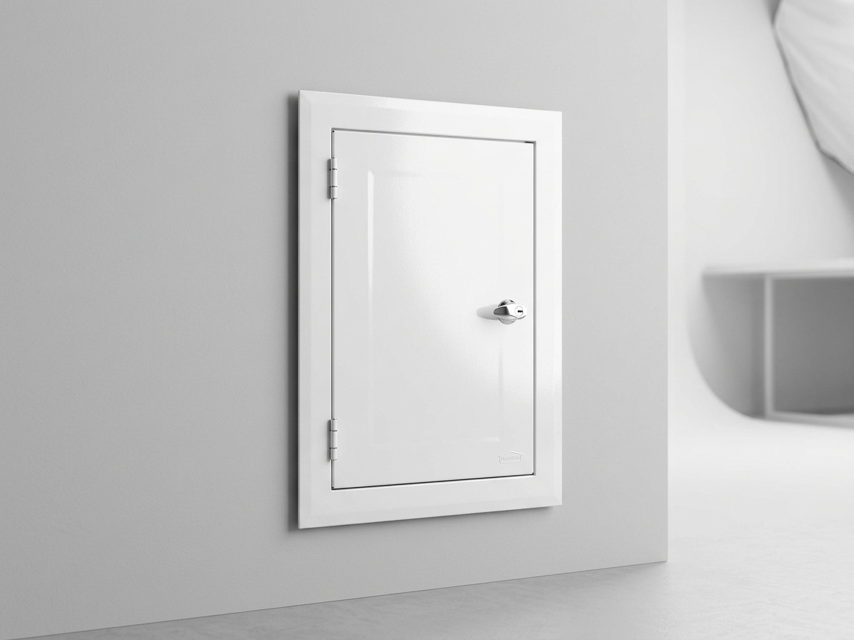 Komínová dvířka 140x140mm bílá