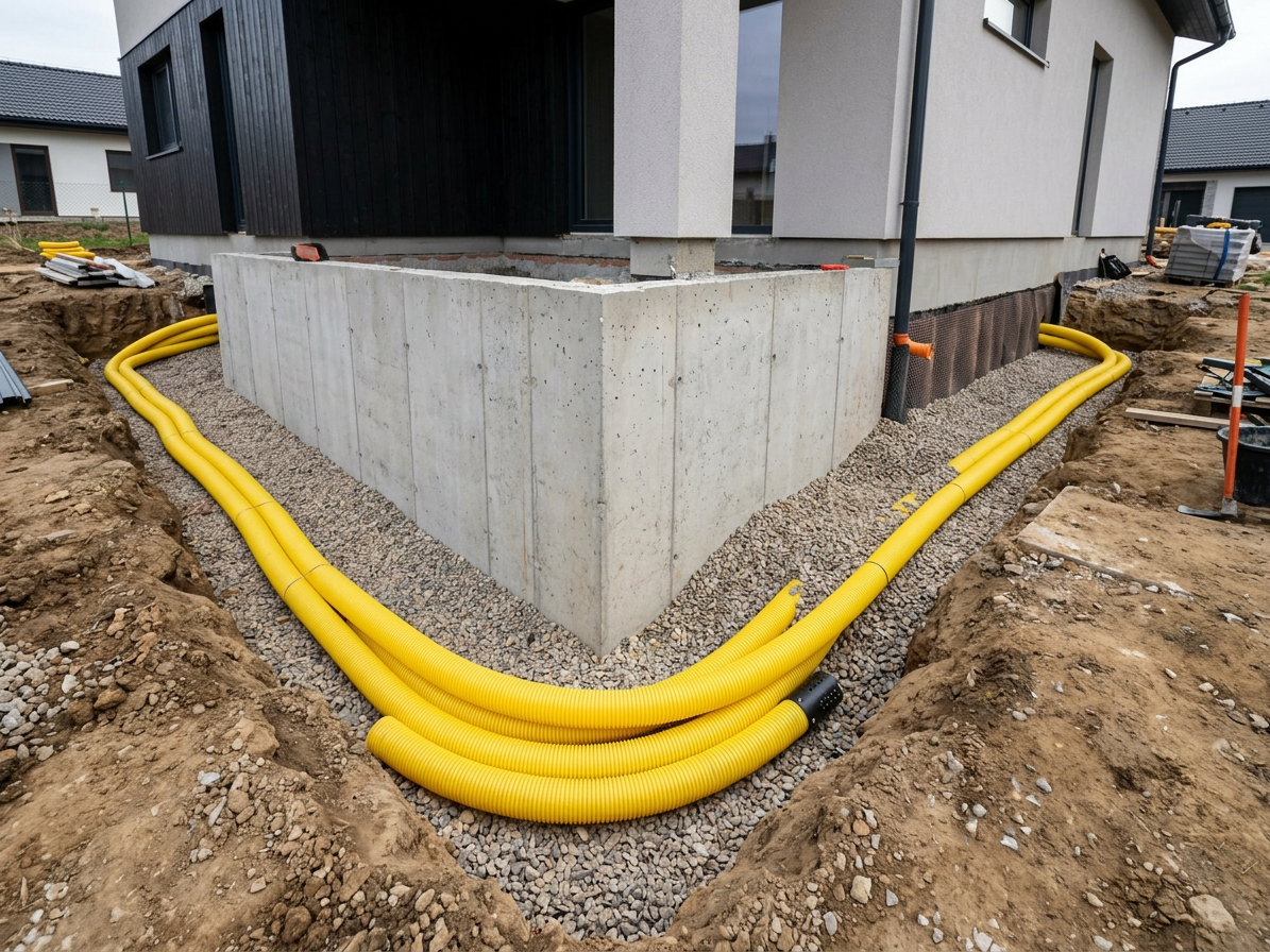 Trubka drenážní ohebná FF-drän DN 200 - 45 m/bal.