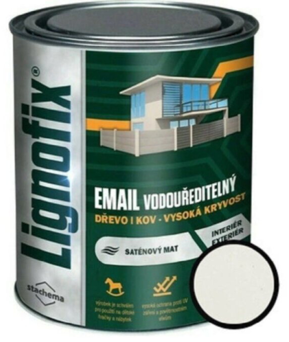 Barva vrchní Lignofix Email vodouředitelný slonová kost 0,75 l