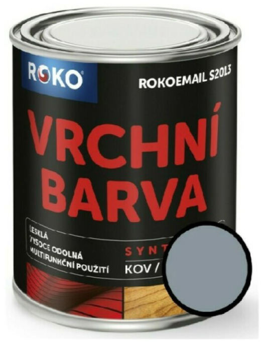 Email vrchní Rokoemail S2013 šeď pastelová 3 l