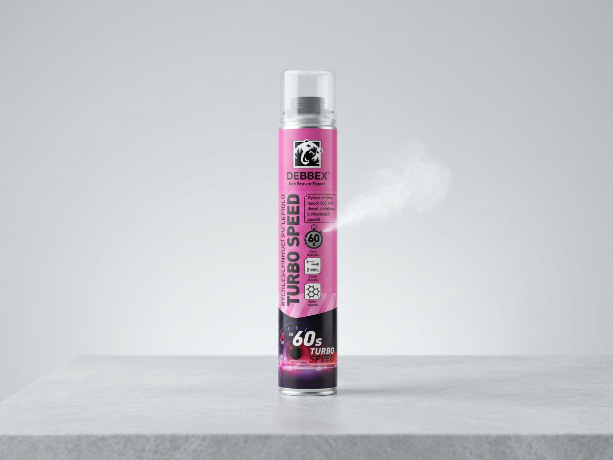 Rychleschnoucí pistolová PU lepidlo Turbo Speed 750 ml