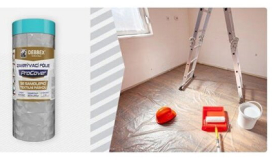 Zakrývací folie ProCover s textilní UV páskou 140 cm x 33 m