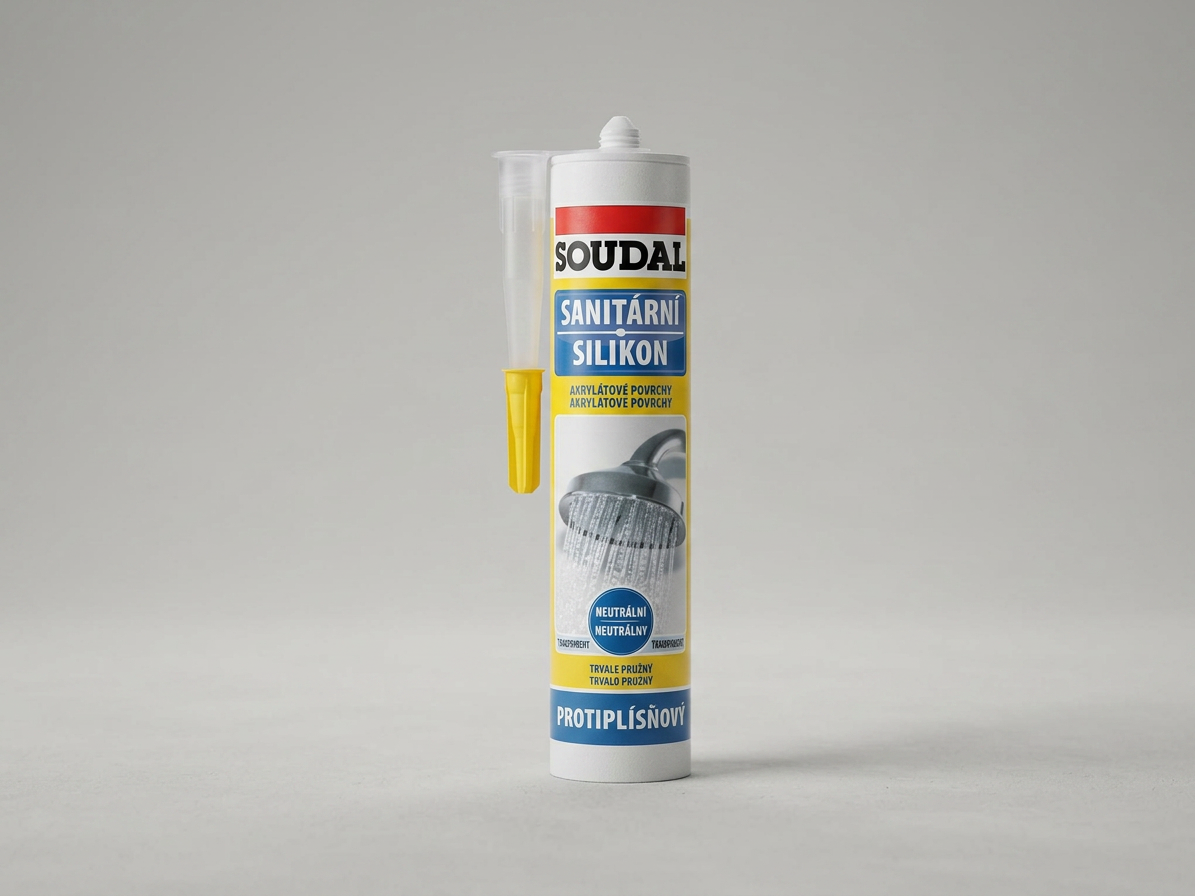 Silikon neutrální sanitární +S Soudal bílý 280 ml