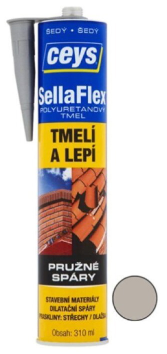 Tmel polyuretanový Ceys SellaFlex šedý 310 ml