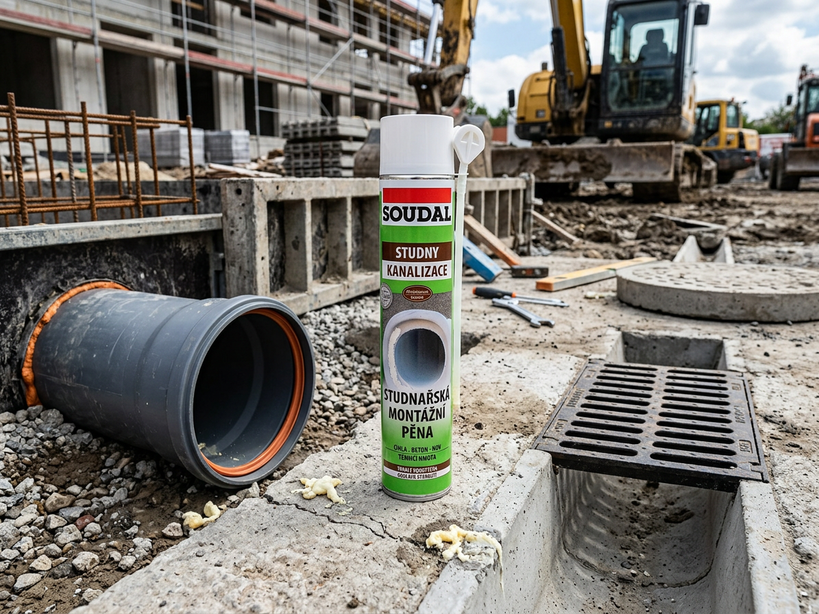 Pěna studnařská trubičková Soudal 750ml