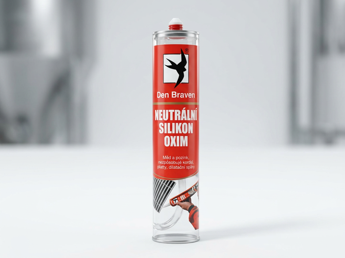 Silikon neutrální Den Braven Oxim RL transparent 280 ml