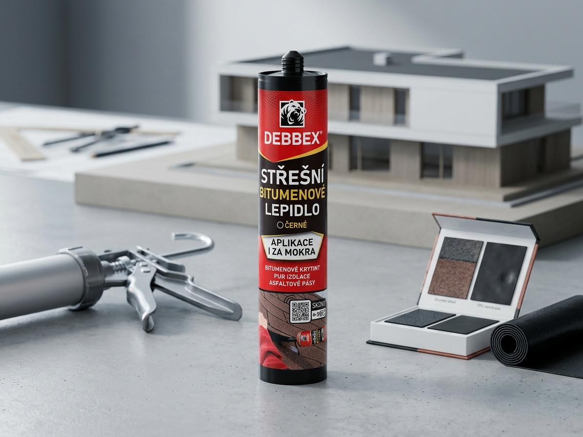 Lepidlo střešní bitumenové Den Braven 310 ml