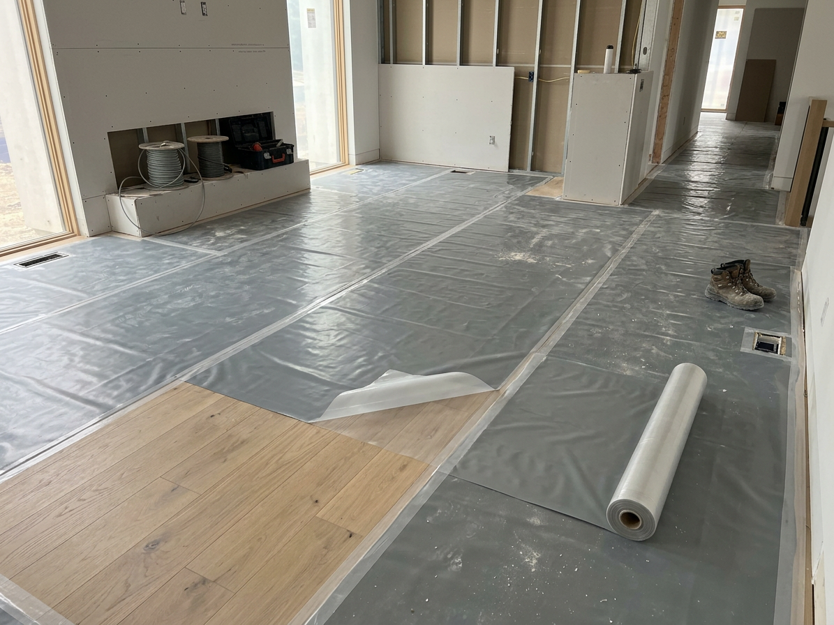 Fólie stavební polorukáv LDPE 50µm 2 × 50 m