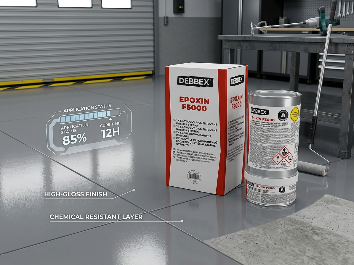 Nátěr epoxidový EPOXIN F5000 RAL7040 okenní šedá 5+1 kg