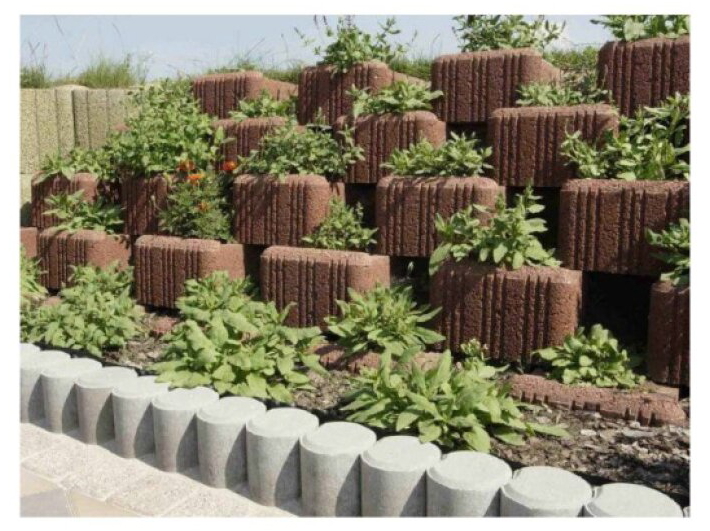 Palisáda betonová BEST RONDELA přírodní 110×100×400 mm