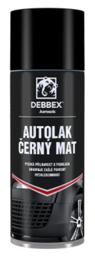 Autolak černý mat 400 ml