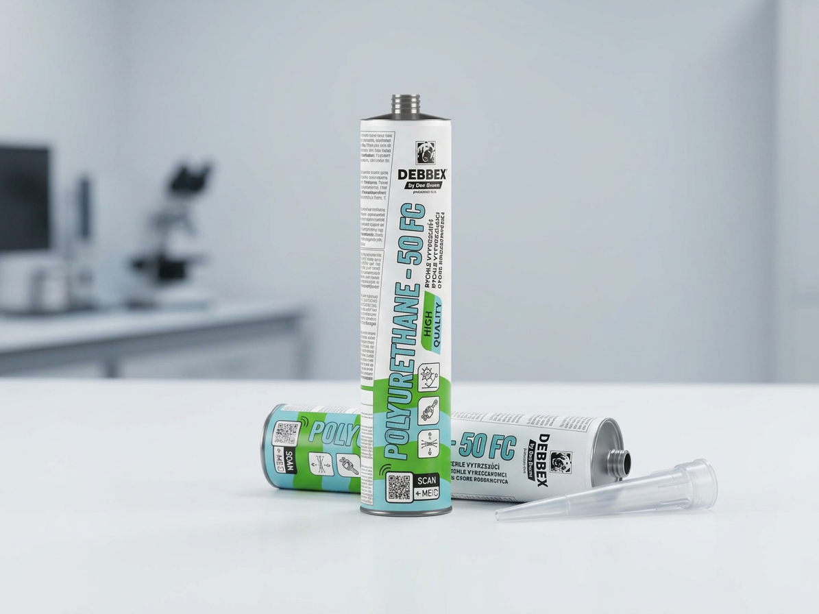 Tmel polyuretanový Den Braven PU 50 FC hnědý 300 ml