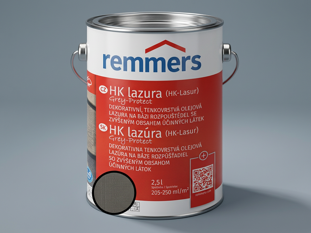 Lazura tenkovrstvá HK Lazura Grey Protect grafitová 5 l