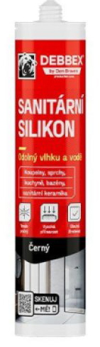 Sanitární silikon černý Den Braven 280 ml