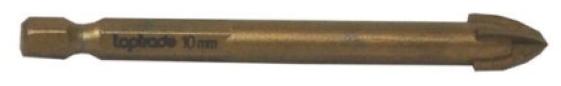 Vrták do skla keramiky a dlažby Ø 10 mm x 85 mm stopka Hex