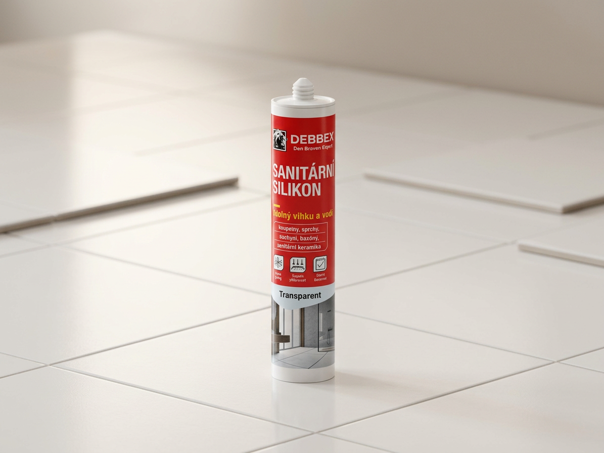 Sanitární silikon transparentní Den Braven 280 ml