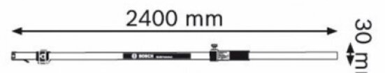 Lať nivelační Bosch GR 240 Professional