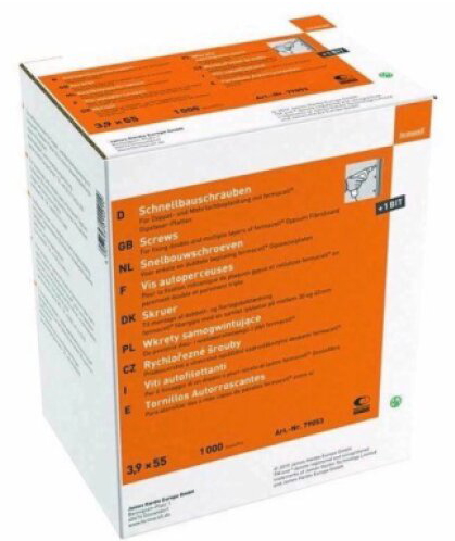 Šrouby rychlořezné fermacell 3,9×40 mm (1000 ks/bal.)