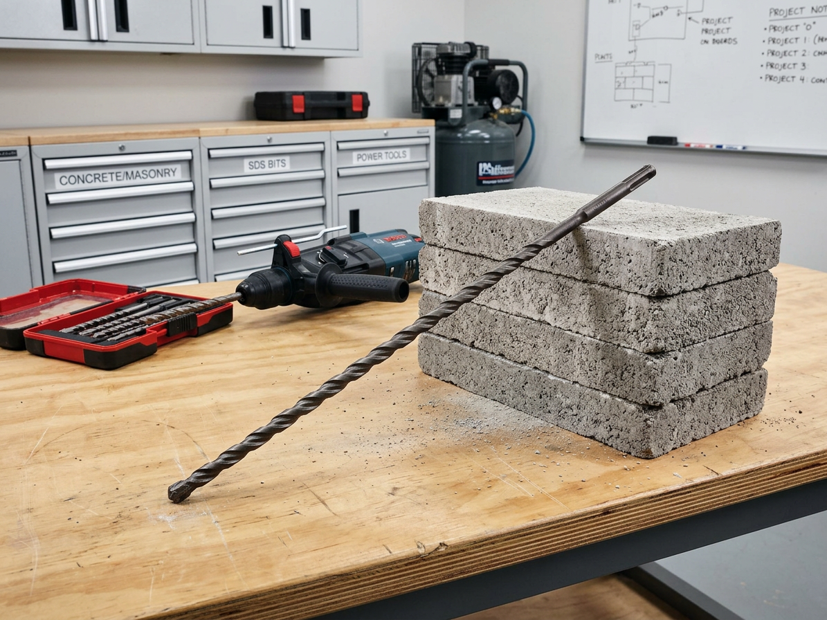 Vrták SDS + s vidiovým křížovým hrotem pro zdivo a beton 8 x 450 mm
