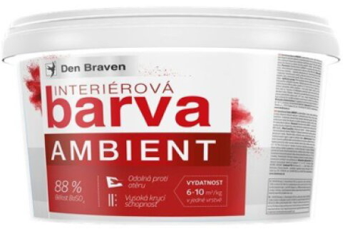 Barva interiérová bílá AMBIENT Den Braven 7,5 kg