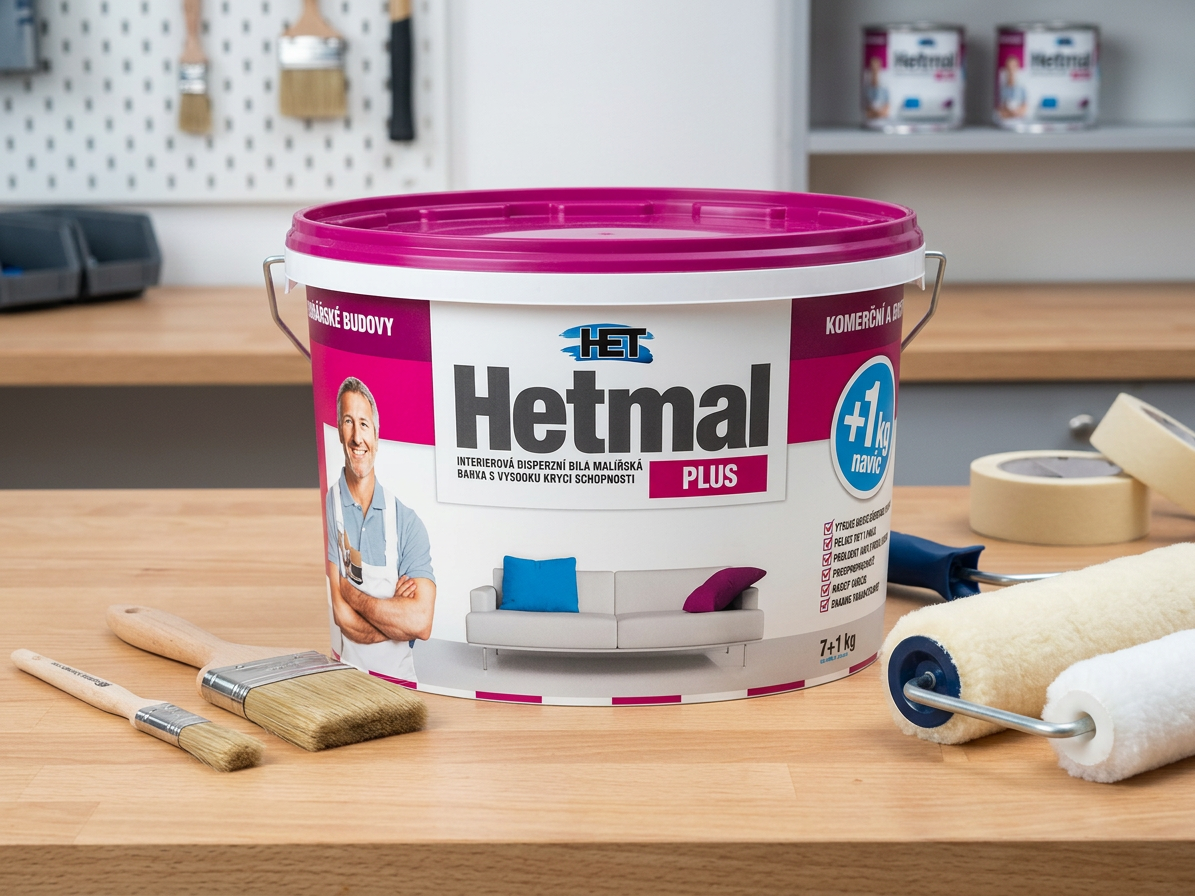 Malba interiérová HET Hetmal Plus bílá 7+1 kg