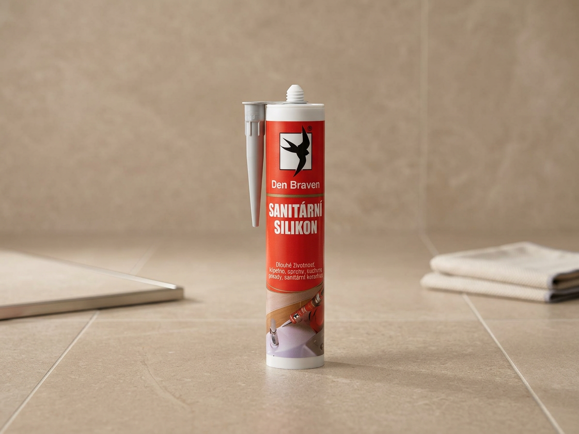 Sanitární silikon hnědý Den Braven 280 ml
