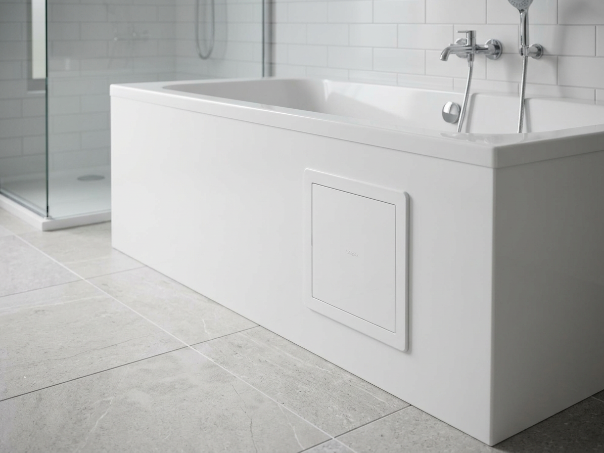 Vanová dvířka ABS 150x150 mm bílá