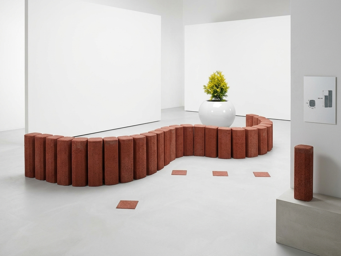 Palisáda betonová BEST PREMIUM červená 110×110×600 mm