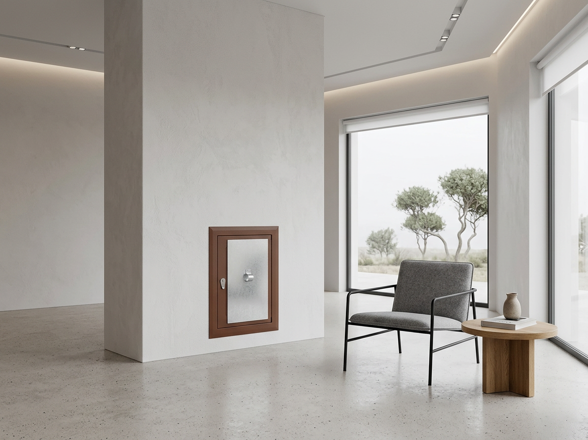Komínová dvířka 140x140mm antická měď
