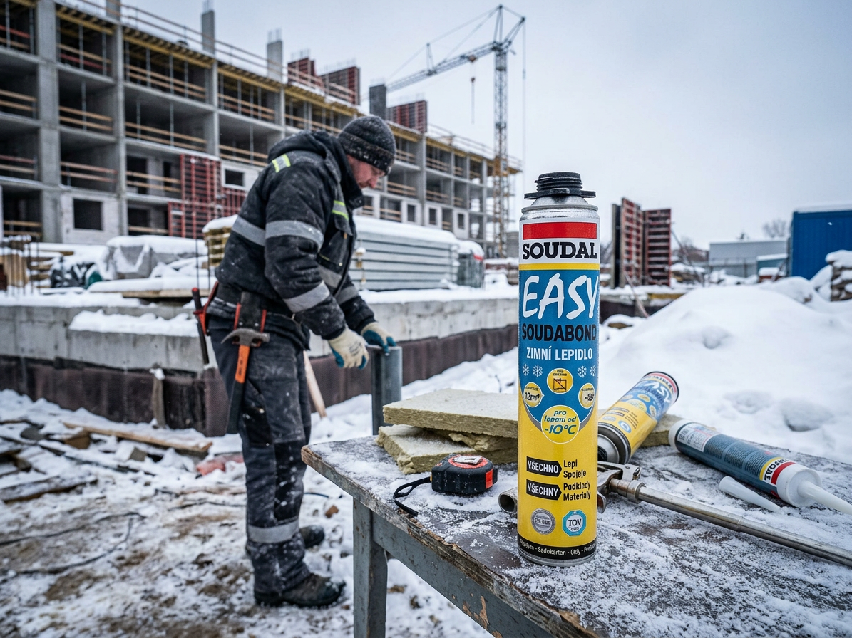 Pěna lepicí Soudal SOUDABOND EASY pistolová zimní 750 ml
