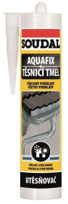 Tmel těsnicí Soudal AQUAFIX transparentní 300 ml