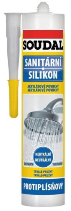 Silikon neutrální sanitární +S Soudal bílý 280 ml